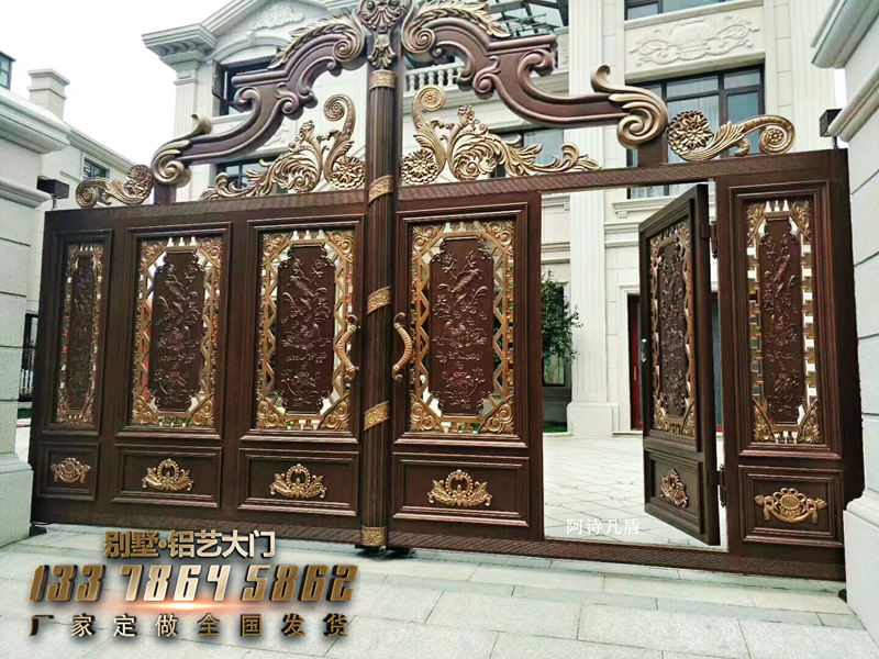 山东济宁别墅石材大门-工程案例